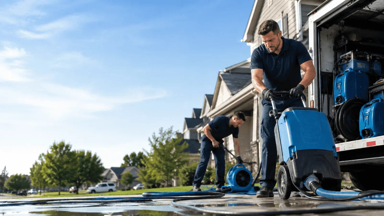 Dehumidification being performed in Trumansburg, NY
